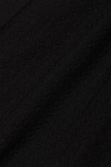 JACQUARD TUCK SHORTS - BLACK