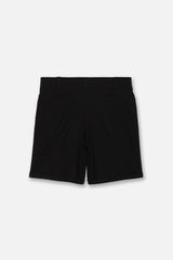JACQUARD TUCK SHORTS - BLACK