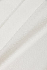 JACQUARD TUCK SHORTS - WHITE