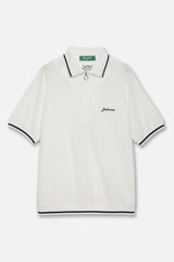 JACQUARD S/S POLO SHIRTS - WHITE