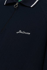 JACQUARD S/S POLO SHIRTS - NAVY