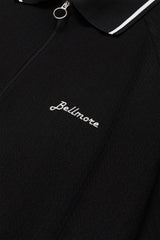 JACQUARD S/S POLO SHIRTS - BLACK