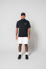 AUTHENTIC S/S MOCKNECK - BLACK