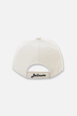 EMBLEM 6 PANEL CAP - WHITE