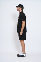LOGO SS MOCKNECK - BLACK