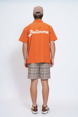 DRY-STRETCH SS ZIP POLO SHIRTS - ORANGE