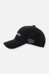 EMBLEM 6 PANEL CAP - BLACK