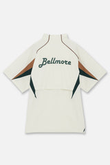 HALF ZIP SS MOCKNECK - CREAM