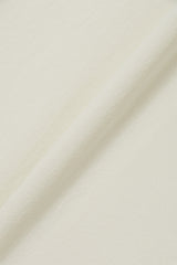 HALF ZIP SS MOCKNECK - CREAM