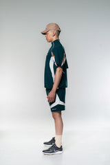 HALF ZIP SS MOCKNECK - GREEN