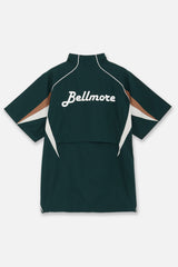 HALF ZIP SS MOCKNECK - GREEN