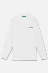 LOGO LS MOCKNECK - WHITE
