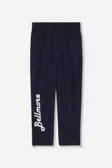 NYLON JERSEY PANTS - NAVY