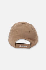 NYLON 6 PANEL CAP - BEIGE