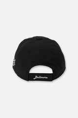 NYLON 6 PANEL CAP - BLACK
