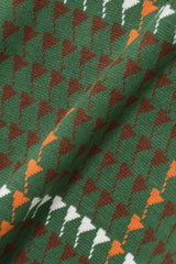 PATTERNED KNIT VEST - GREEN