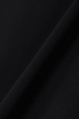 PIPING LOGO S/S MOCK NECK - BLACK