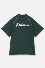 PIPING LOGO S/S MOCK NECK - GREEN