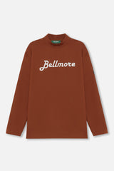 STRETCH LS MOCKNECK - BROWN