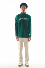 STRETCH LS MOCKNECK - GREEN