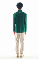 STRETCH LS MOCKNECK - GREEN