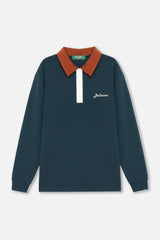 STRETCH LS POLO SHIRT - GREEN