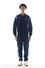 V-NECK NYLON JERSEY - NAVY