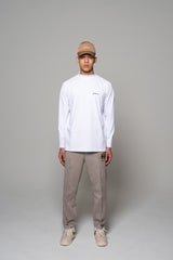 LOGO LS MOCKNECK - WHITE