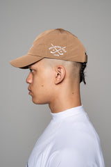 NYLON 6 PANEL CAP - BEIGE