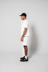JACQUARD S/S POLO SHIRTS - WHITE