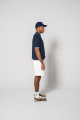 JACQUARD S/S POLO SHIRTS - NAVY