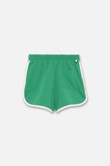 BINDING TRACK SHORTS - GREEN (BACK)