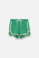 BINDING TRACK SHORTS - GREEN (FRONT)