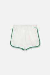 BINDING TRACK SHORTS - WHITE (BACK)