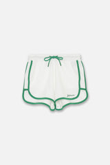 BINDING TRACK SHORTS - WHITE (FRONT)