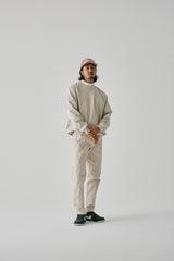 CLUB CLASSIC SLACKS - BEIGE (MODEL FRONT)