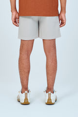 EMBLEM DRY STRETCH SHORT PANTS - CREAM