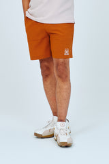 EMBLEM DRY STRETCH SHORT PANTS - ORANGE