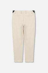EMBLEM JAQUARD DRY STRETCH PANTS - CREAM