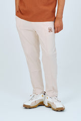 EMBLEM JAQUARD DRY STRETCH PANTS - CREAM