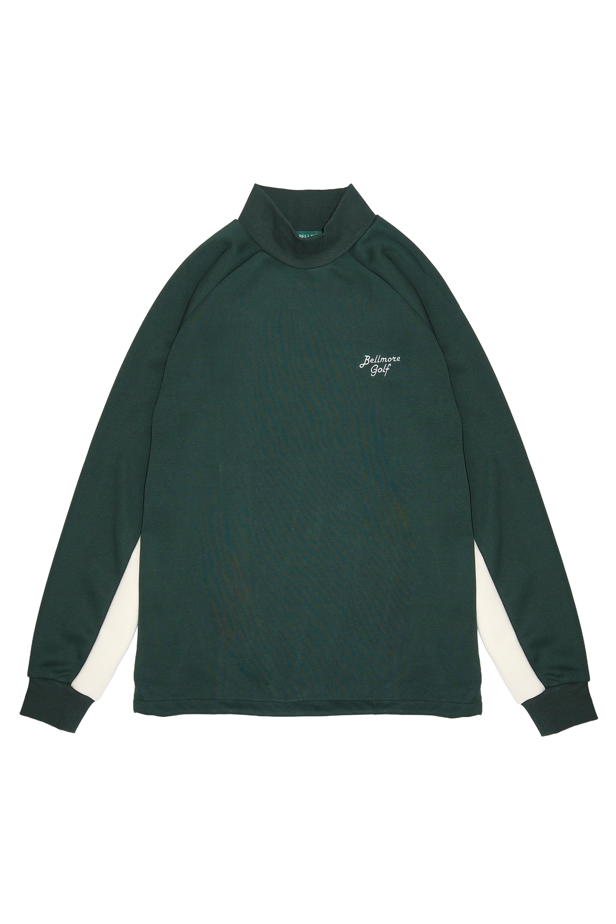 9月25日発売] PANEL MOCKNECK PULLOVER - GREEN – BELLMORE