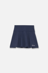 STRETCH FLARE SKIRT - NAVY (FRONT)