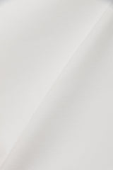 STRETCH HALF ZIP MOCKNECK - WHITE (FABRIC)