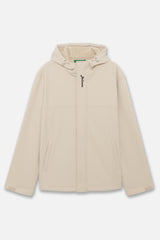 TECH BONDED NYLON JACKET - IVORY (FRONT)
