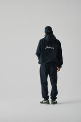 TECH BONDED NYLON PANTS - BLACK (MODEL BACK)