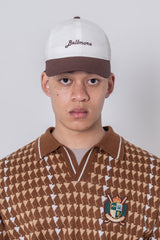 TWO TONE CAP - BROWN