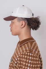 TWO TONE CAP - BROWN