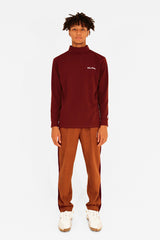 MOCKNECK LS JERSEY - BURGUNDY