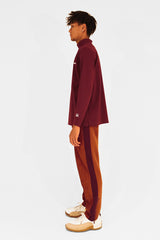 MOCKNECK LS JERSEY - BURGUNDY