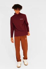 MOCKNECK LS JERSEY - BURGUNDY